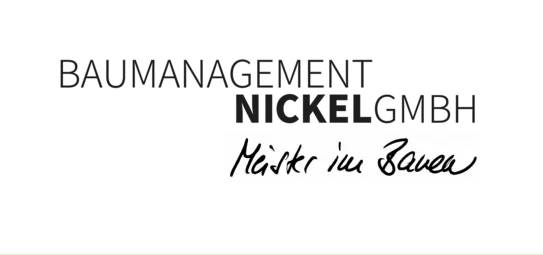 Logo Baumanagement Nickel GmbH „Meister im Bauen“