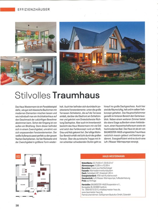 Einfamilienhäuser 1-2019 Haus Westermann