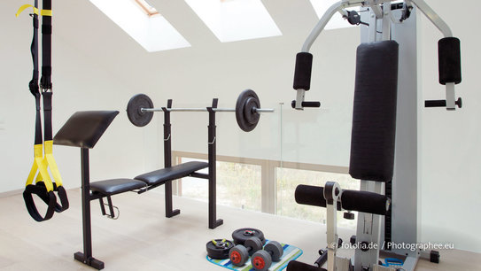 Fitnessstudio im eigenen Haus