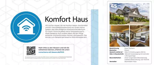 Das Haus Thalheim im Family Home am 10-11/22 als Haus des Jahres 2023 - Nominierung: Kategorie Komfort Haus.