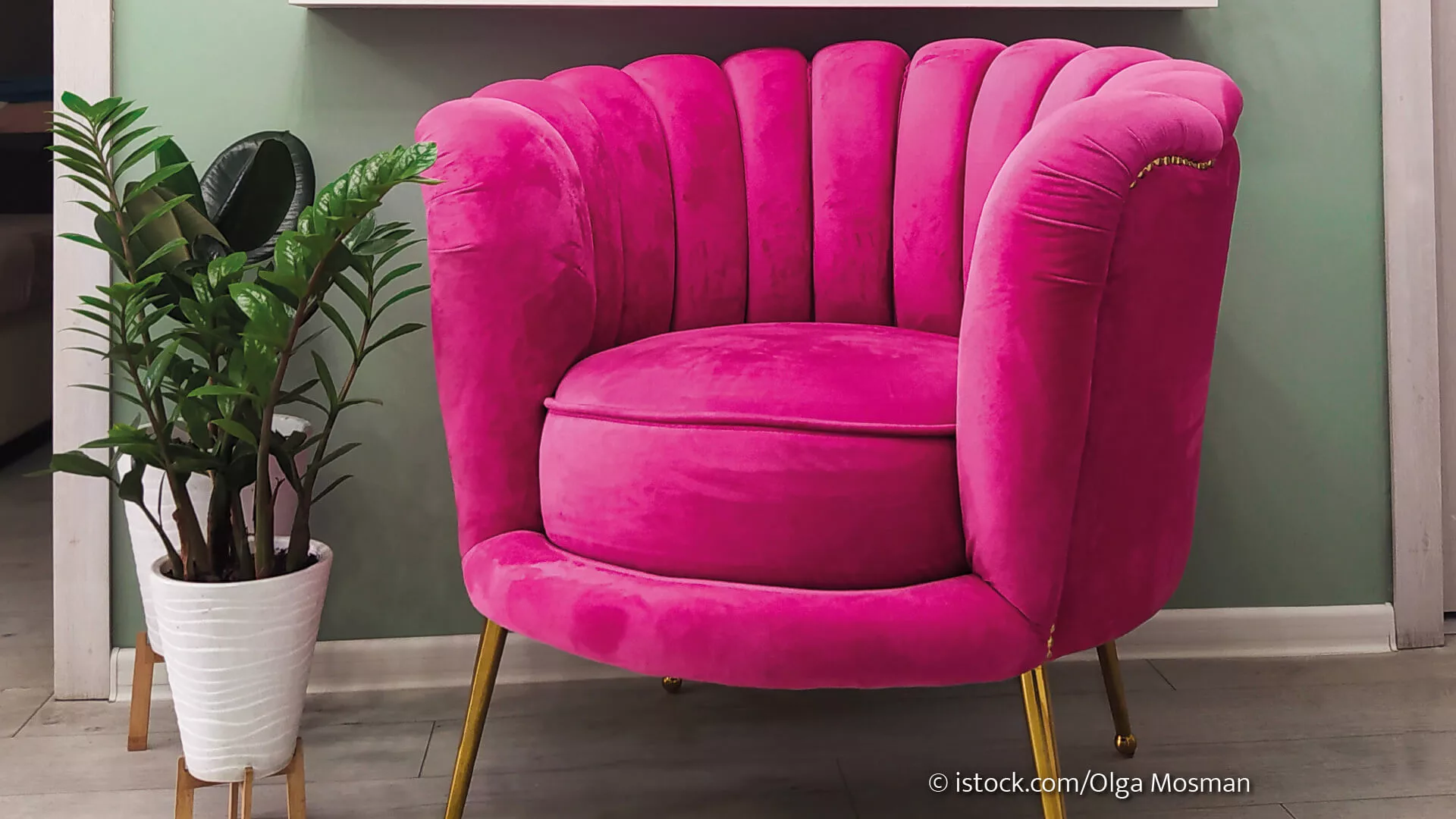 Magenta Sessel.