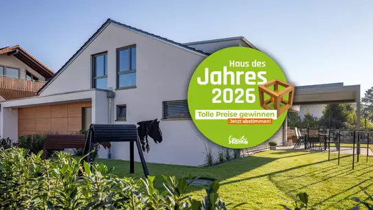 Haus des Jahres 2026: Jetzt bis 18.11. abstimmen! Haus des Jahres 2026: Haus Dettmer ist nominiert!