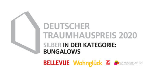 Deutscher Traumhauspreis 2020 Silber in der Kategorie: Bungalows Deutscher Traumhauspreis 2020 Silber in der Kategorie: Bungalows