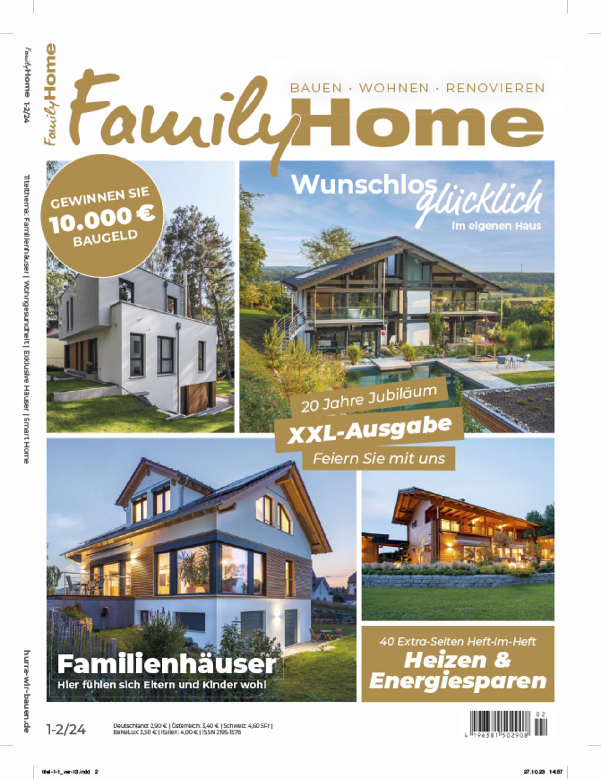 Im Fachmagazin FamilyHome wird das Haus Timmermann als mediterranes Familienglück in der Kategorien Familienhäuser – Massivhaus präsentiert. 