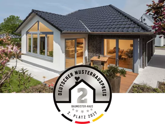 2. Platz für Haus Riedel beim Deutscher Musterhauspreis 2017