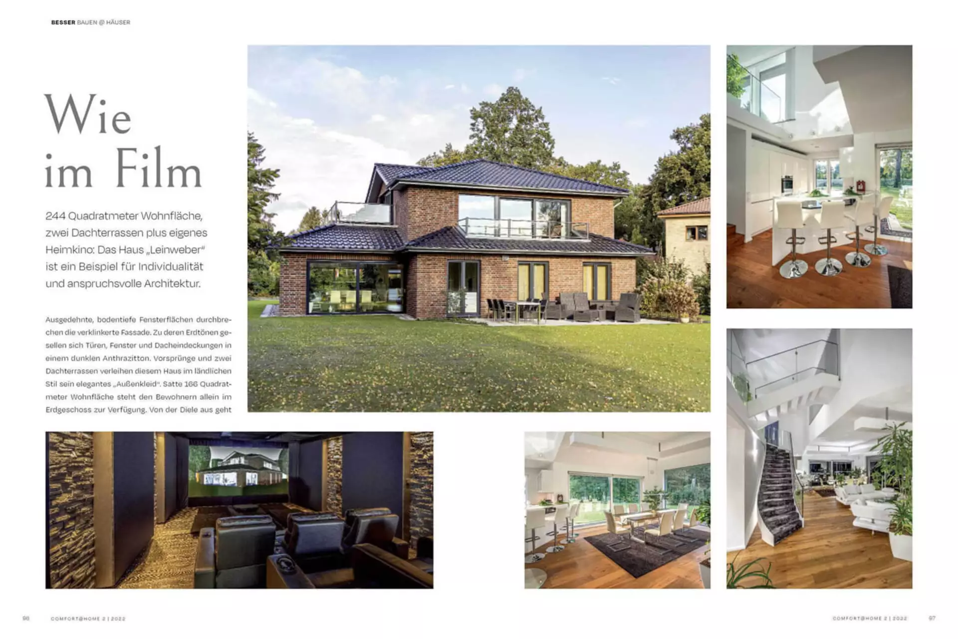 Das Haus Leinweber im Comfort@Home am 02/2022. Besser Bauen @ Häuser. Wie im Film.