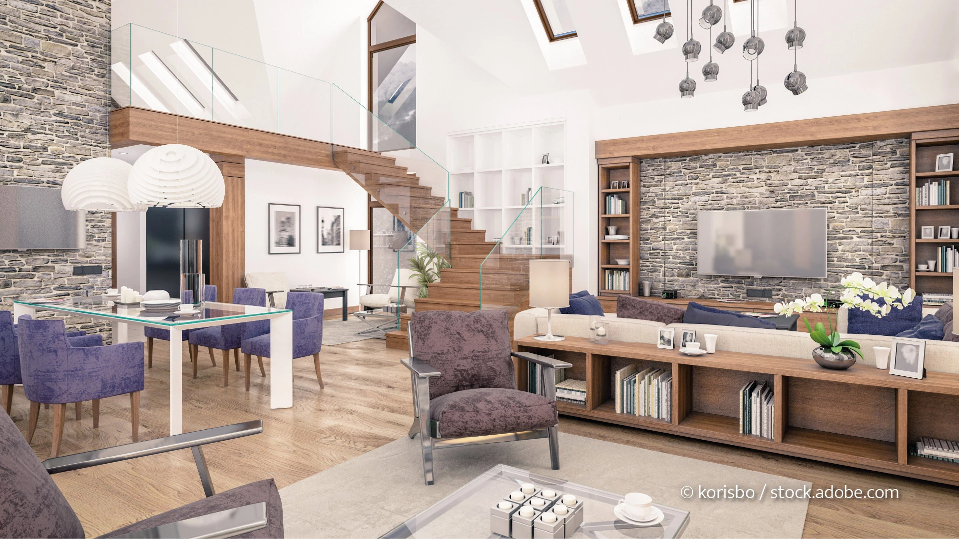 Wohnzimmer im Modern Country Stil