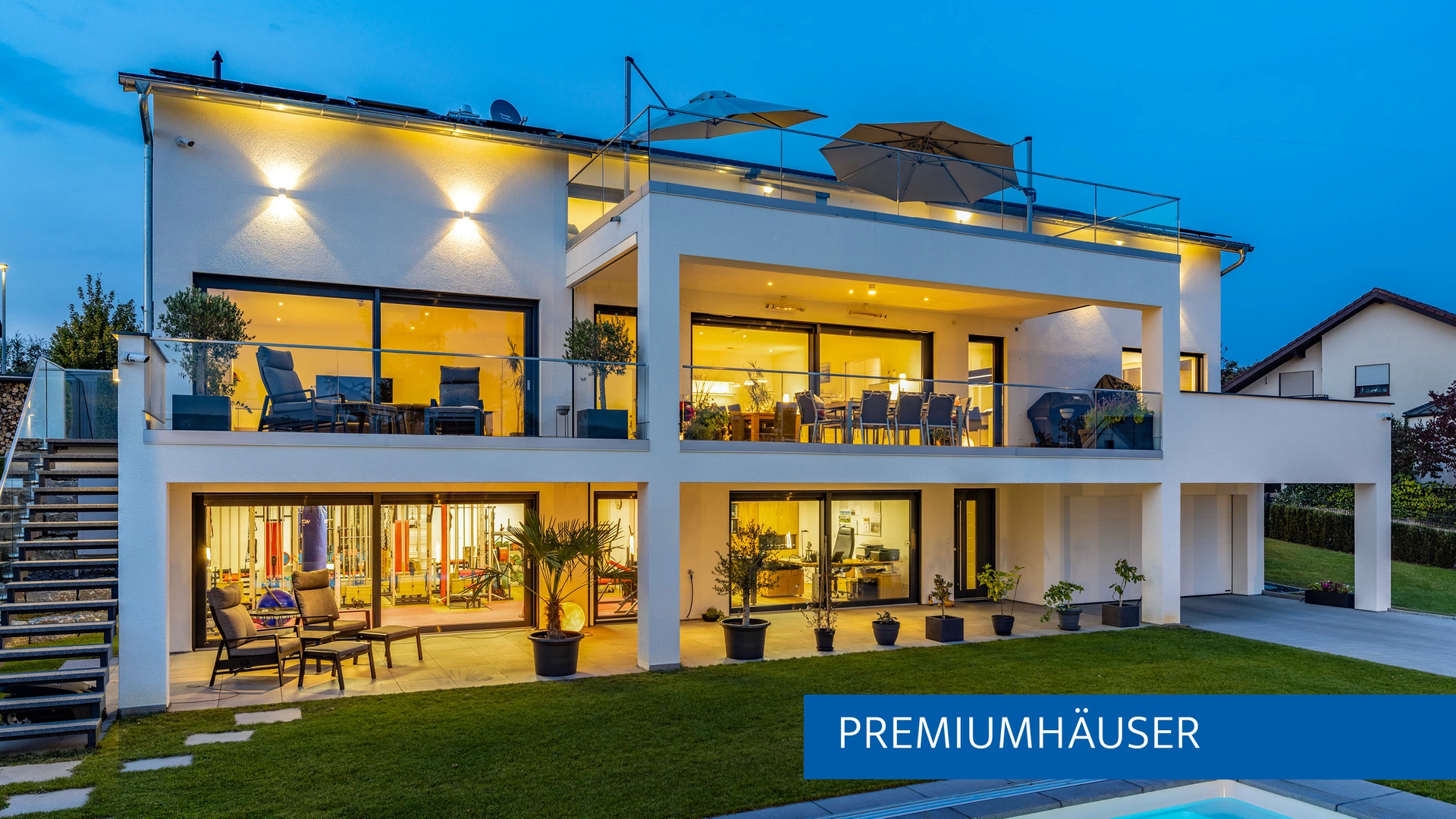Kundenhaus Familie Grahl von BAUMEISTER-HAUS ist in der Kategorie Premiumhäuser bei den Hausbau Design Awards 2025 nominiert