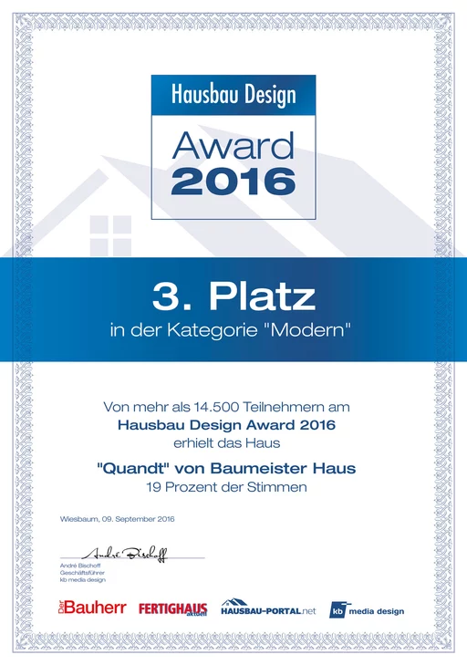 Auszeichnung für Haus Quandt Auszeichnung für Haus Quandt