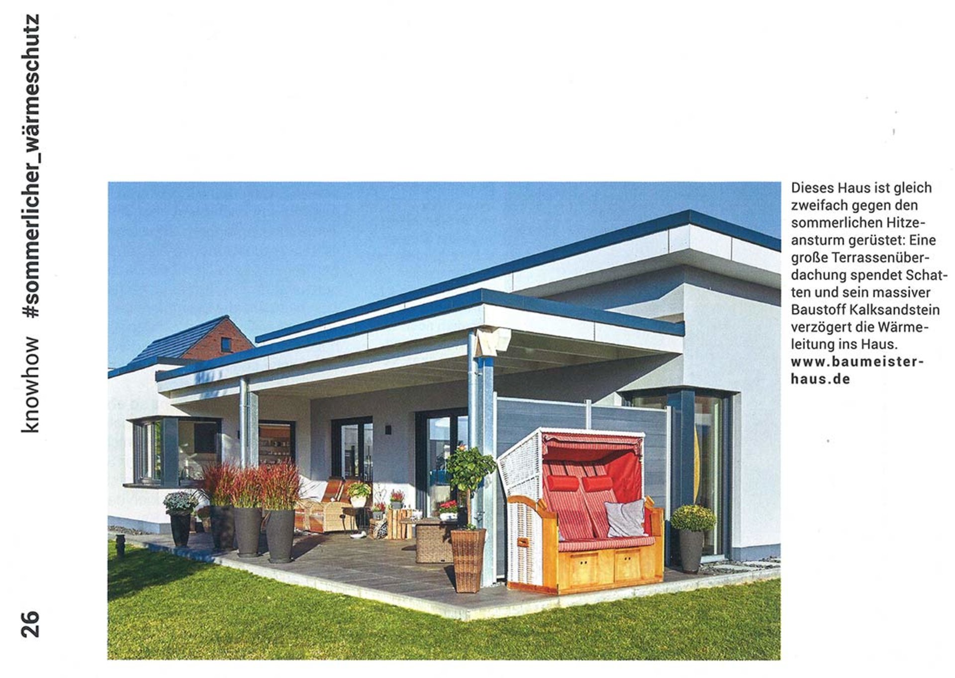 Screenshot des homes4furture Artikels 'homes4furture no. 3 2021' zeigt Haus Ebert von baumeister-haus.de