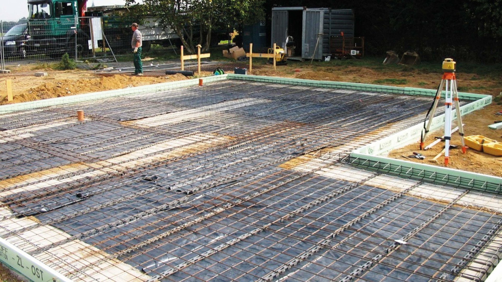Bodenplatte beim Hausbau