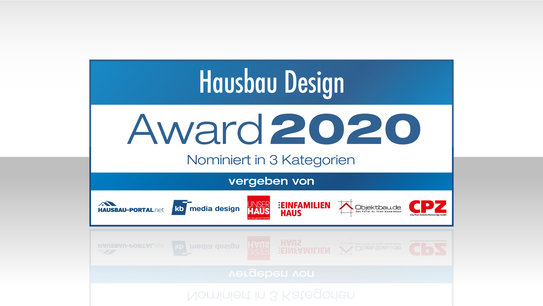 Siegel Nominierung Hausbau Design Award 2020