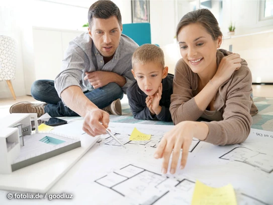Die Nutzfläche sollte bei der Planung genau bedacht werden. (Foto: © goodluz/Fotolia.com)