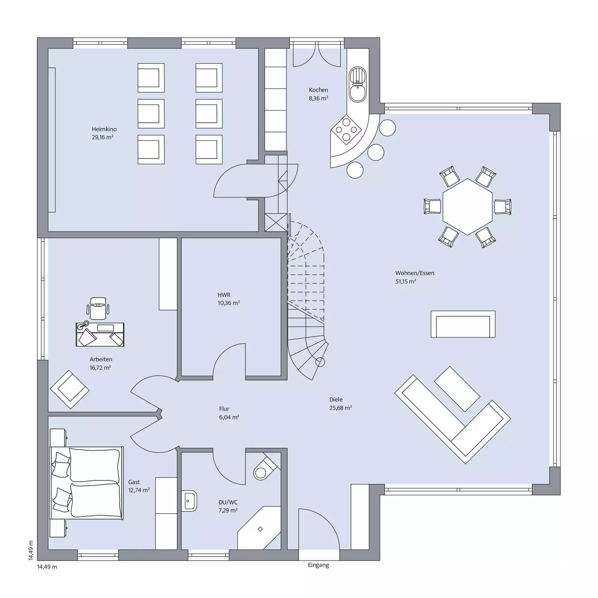 Haus Leinweber Grundriss