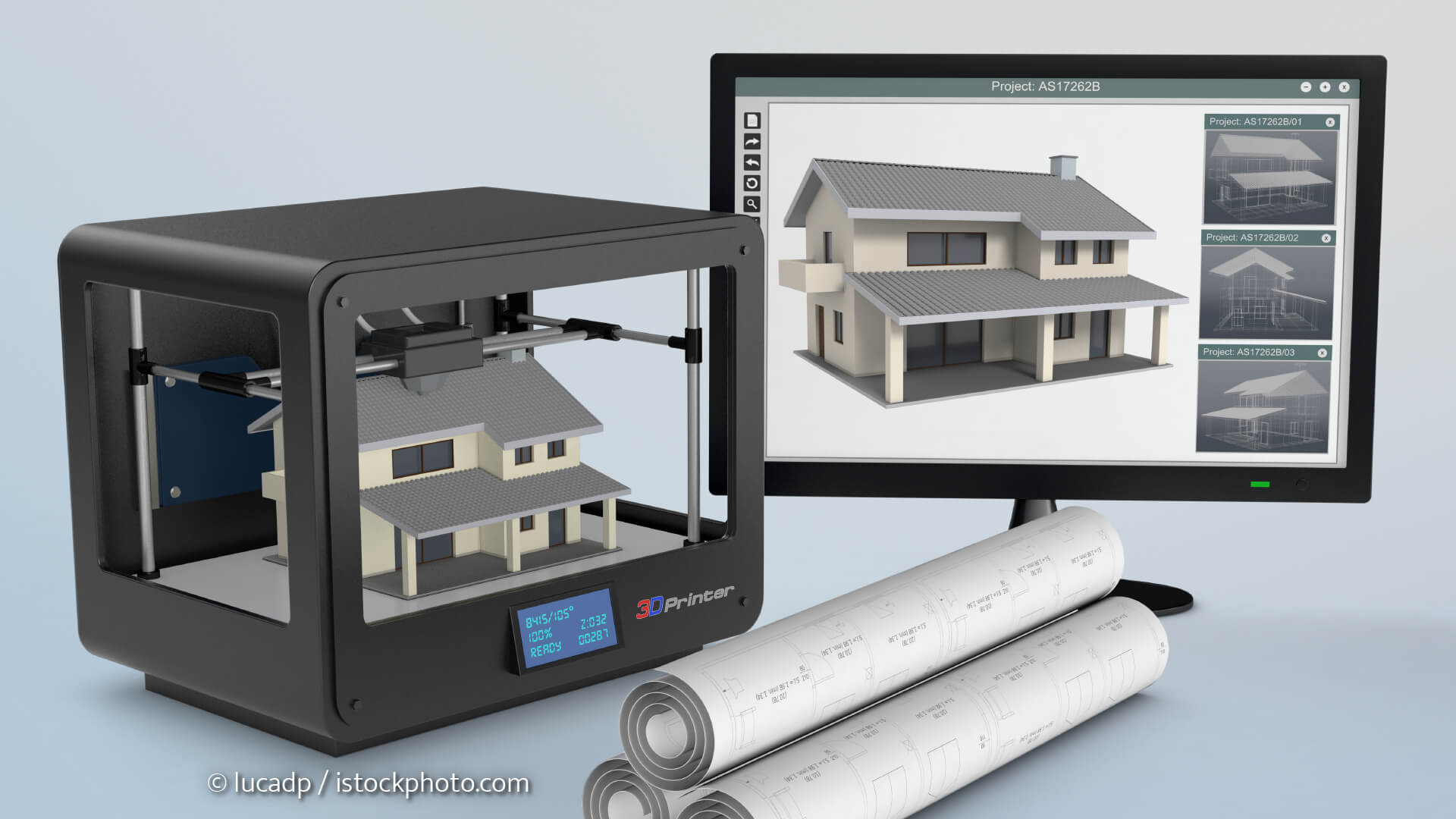 Vom Computer zum 3D-Druck eines Hauses