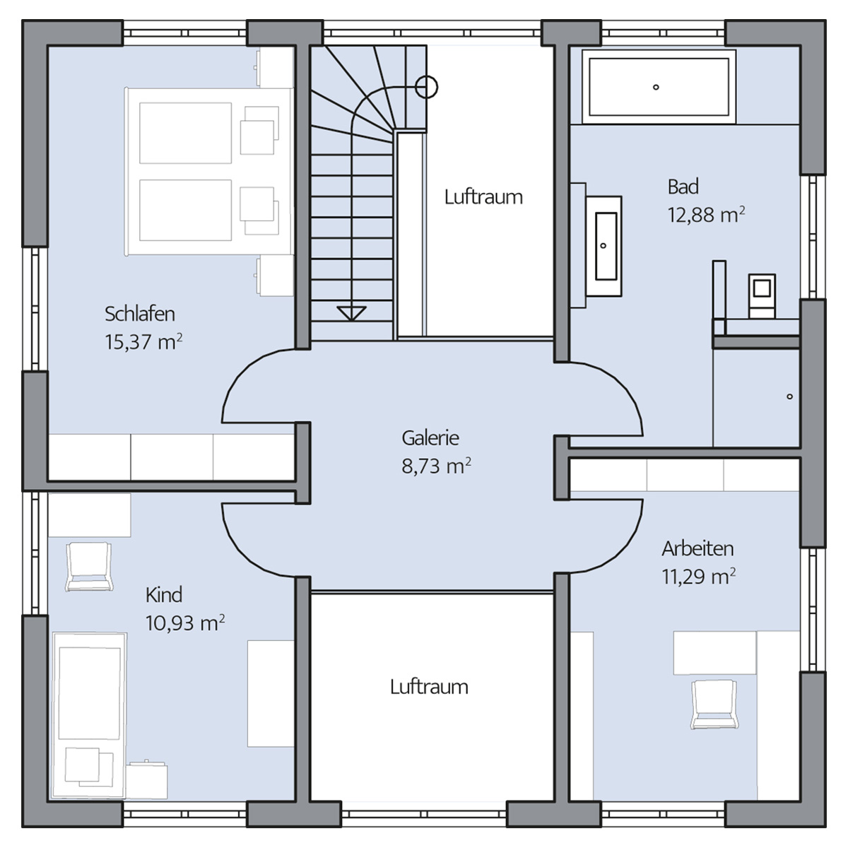Hausgalerie Detailansicht - BAUMEISTER-HAUS® Kooperation e.V. Grundriss einfamilienhaus modern obergeschoss
Grundriss einfamilienhaus modern obergeschoss
Hausgalerie Detailansicht - BAUMEISTER-HAUS® Kooperation e.V.